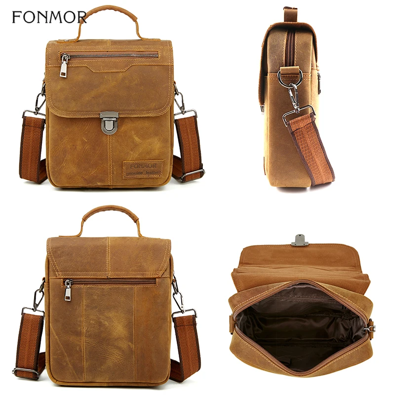 Мужская деловая сумка Кроссбоди из натуральной кожи| |