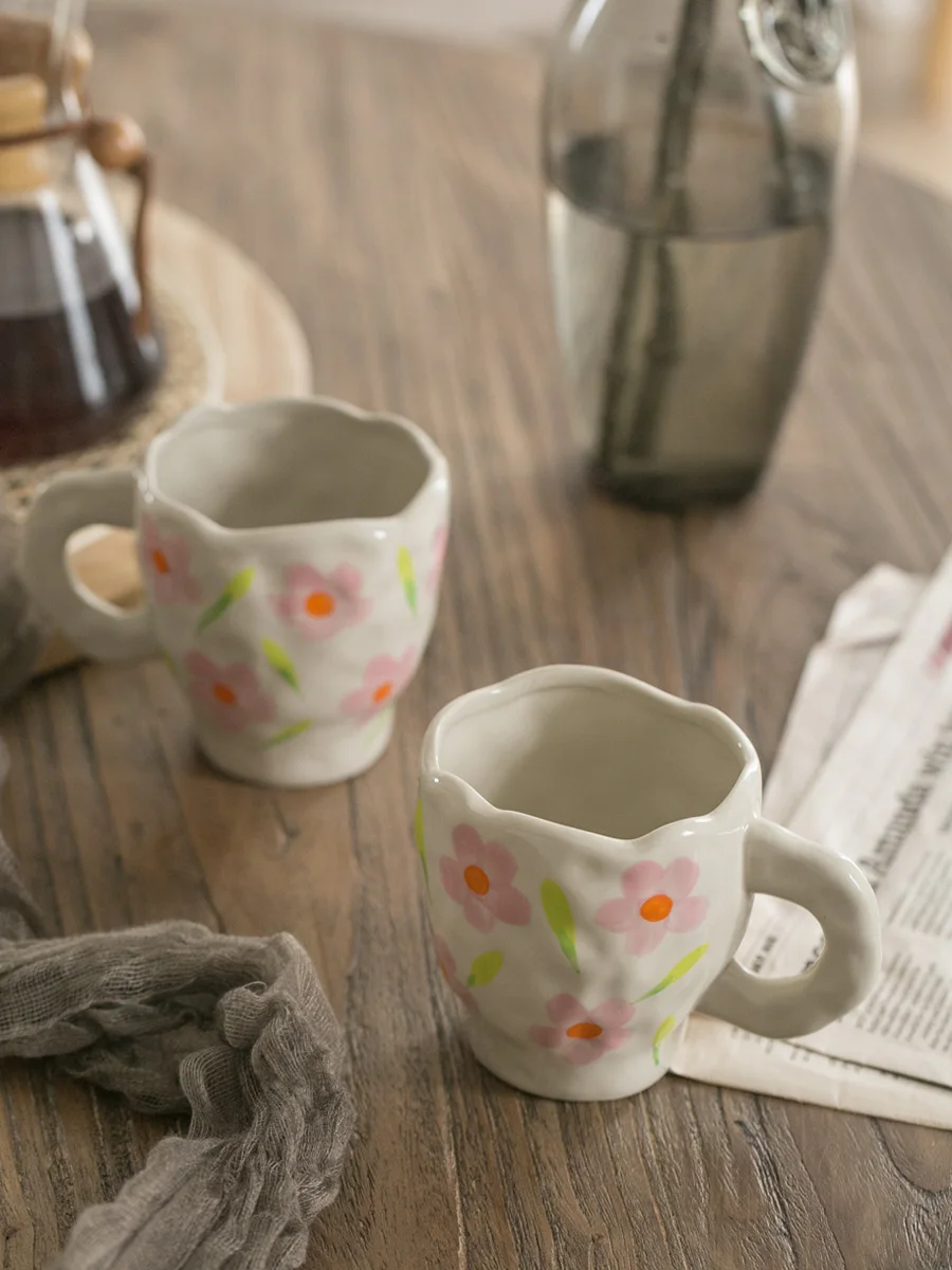 Японская ручная роспись вишневый цвет кофейная кружка ручной работы для чая