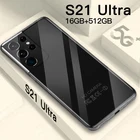 Смартфон глобальная версия S21 Ultra, 16 ГБ + 512 ГБ, Android 10 Core, разблокированные смартфоны, мобильные телефоны