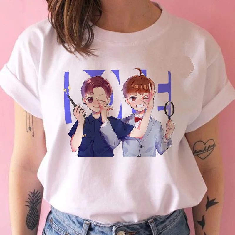 Женская Футболка Kpop в Корейском стиле Bangtan Boys женская футболка оверсайз Ulzzang Harajuku