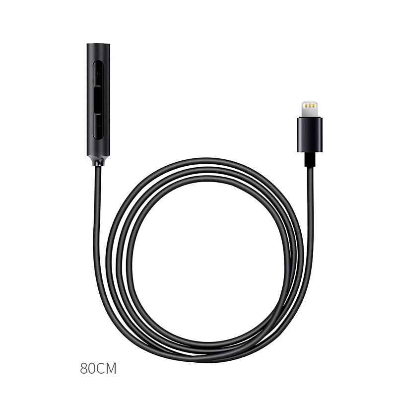 Усилитель FiiO DAC i1 80 см/7 см для Apple для iPhone MFI FiiO 3,5 мм для наушников lightning dac улучшает качество звука кабель - Цвет: Long cable(80CM)