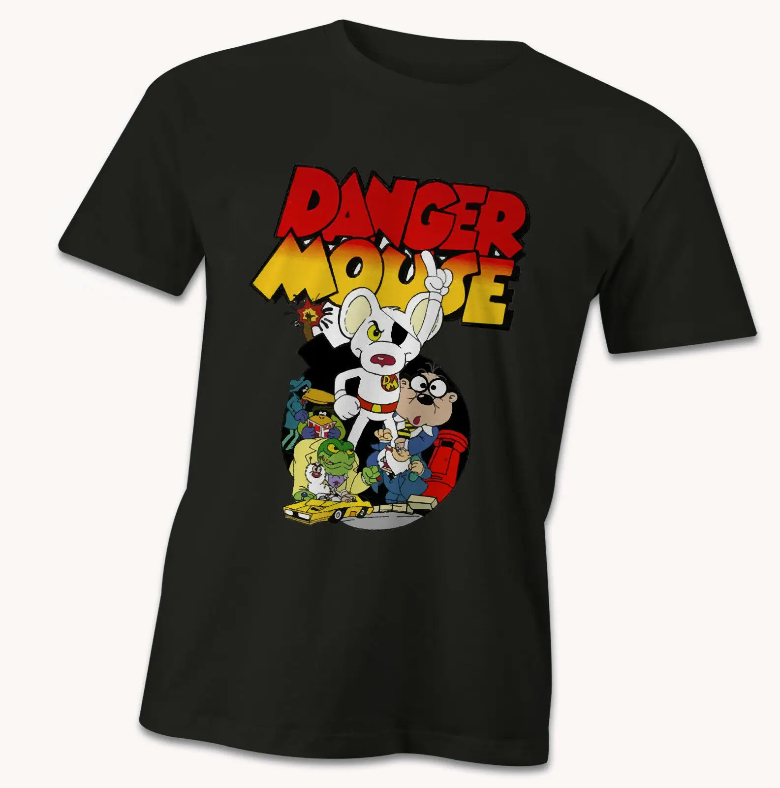 Футболка Danger mouse вдохновленная ТВ-шоу 1980 года футболка с рисунком из мультфильма