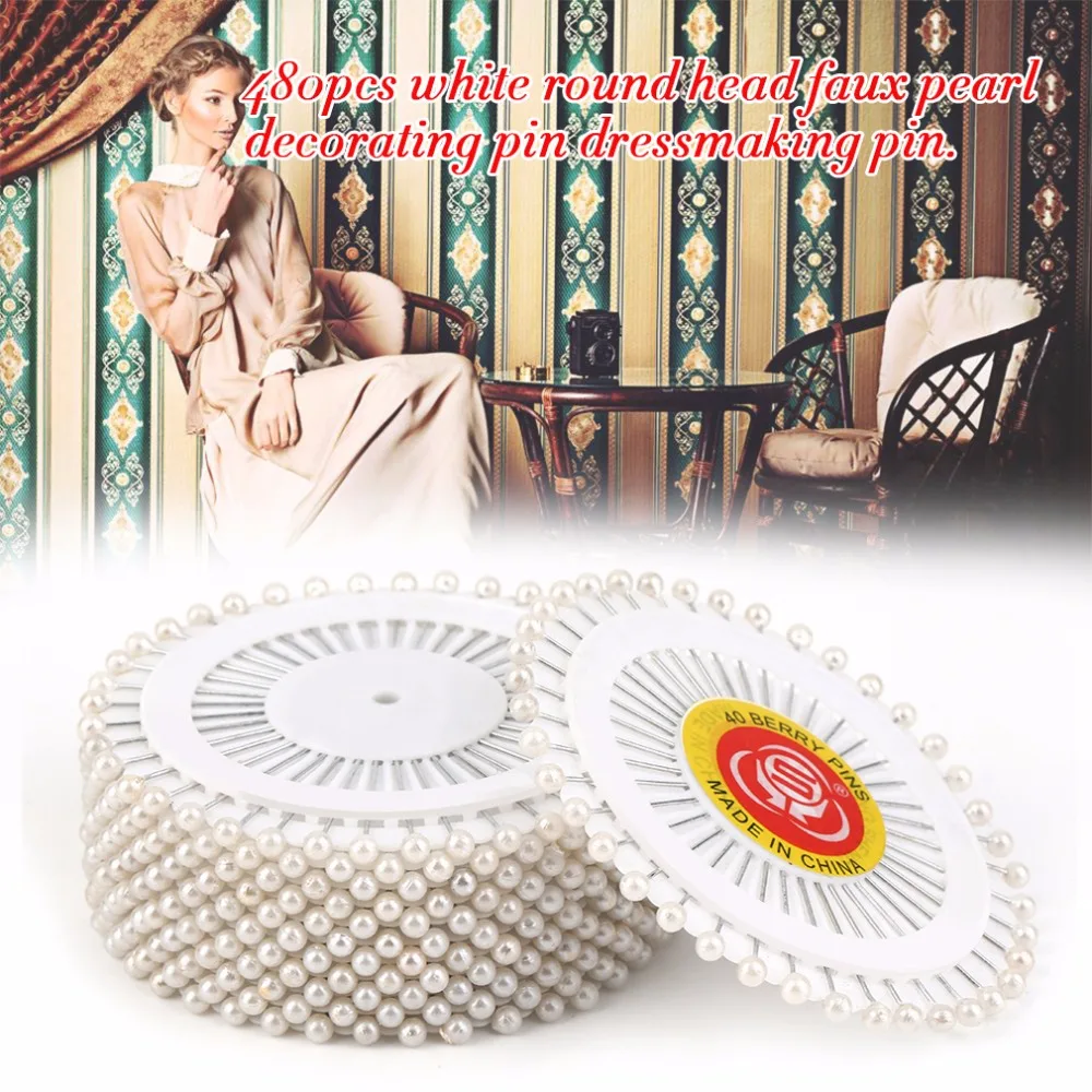 35 мм 480 шт./компл. белого цвета с круглым носком пошив жемчужные украшения швейных