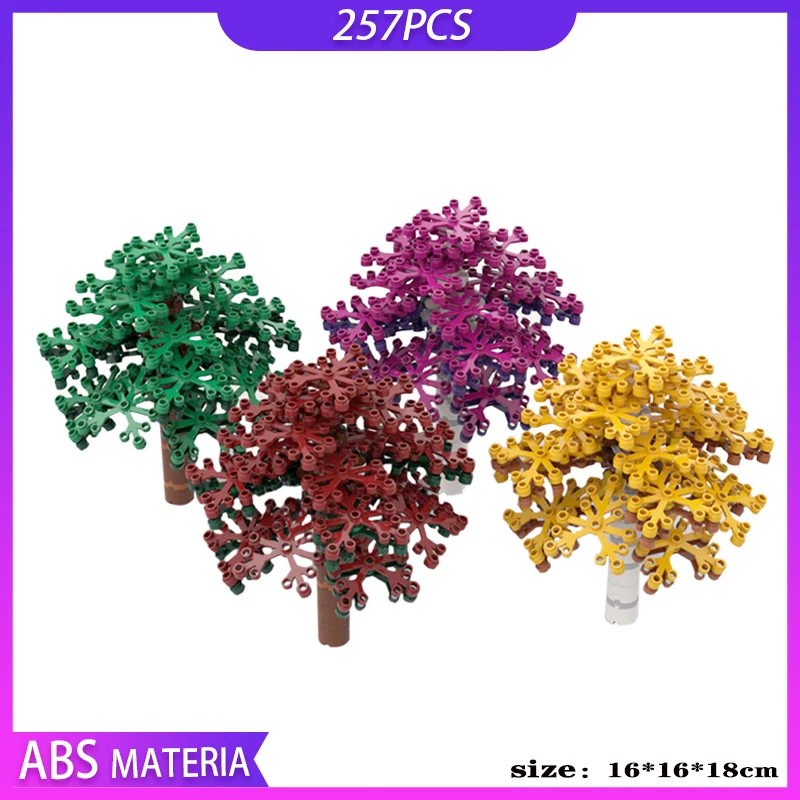 

Moc Colorful Trees for Modular Models Diy Building Blocks Bricks Moc-54264 Creative Kids Educational Toys Children Gifts