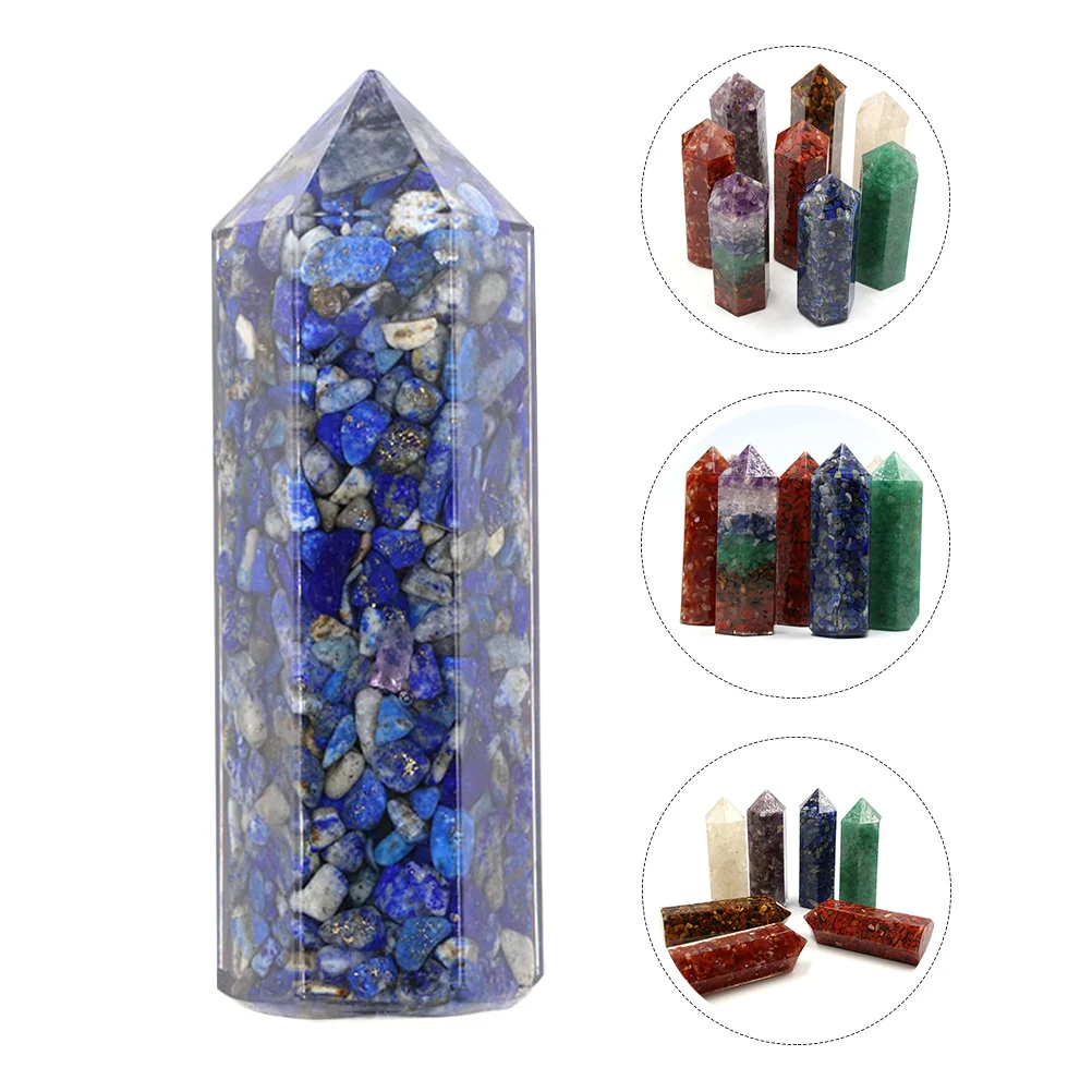 

1 шт., камни-чакры для медитации, искусственный кристалл, лечебный камень (случайный цвет)