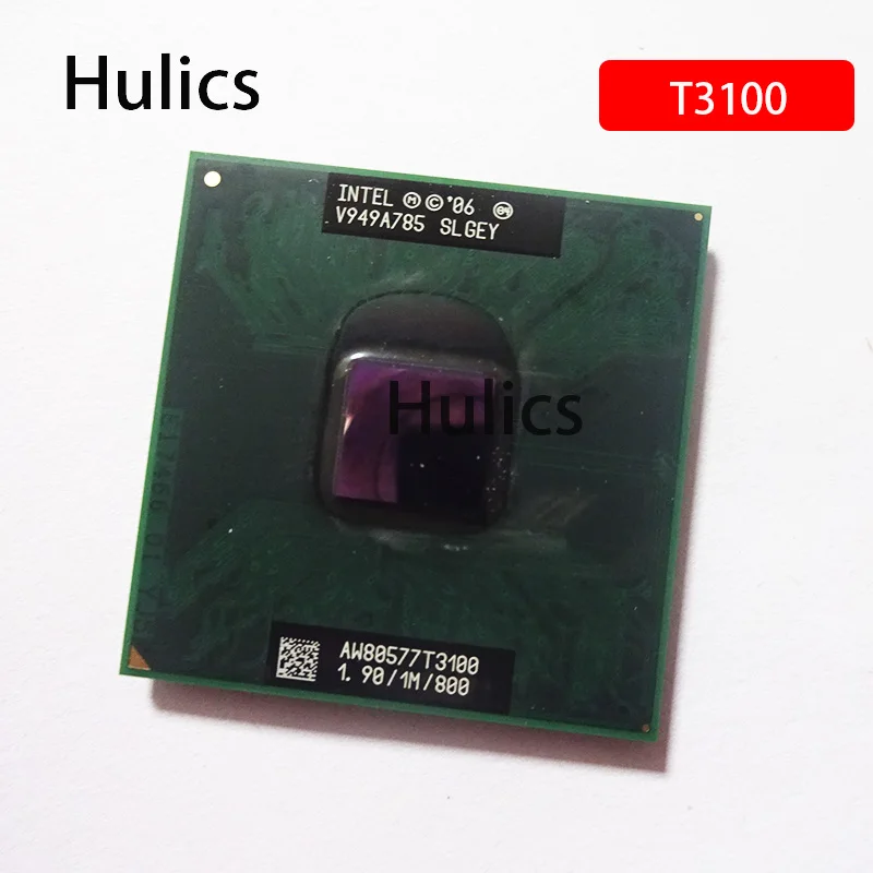

Оригинальный двухъядерный процессор Intel Celeron T3100 SLGEY 1,9 ГГц, двухъядерный процессор 1 Мб 35 Вт, разъем P