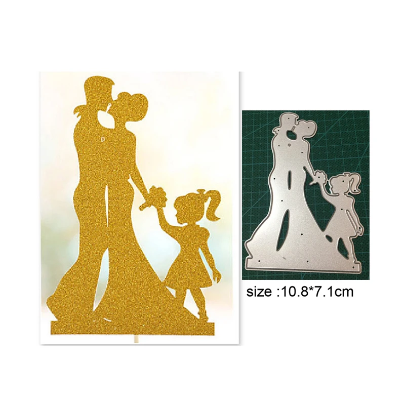 

Wedding Couple Lace Metal Cutting Dies Inviation DIY Scrapbooking for Children Home Creative Decoration Craft Handmade