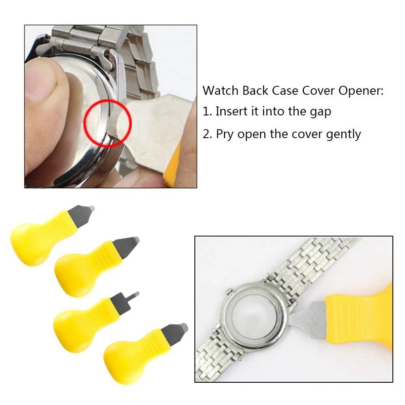 Watch Back Case Opener Remover Removal Knife Repair Tool Different Sizes 5pcs, Watch Battery Removal Change Stainless Steel Watc