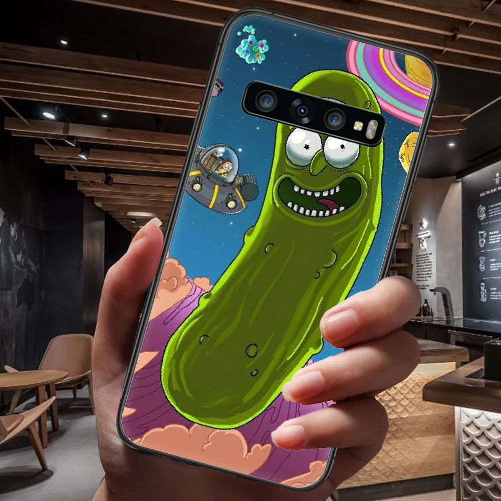 

Cute Mortys Cartoon Ricks Phone Case For Samsung Galaxy Note S 8 9 10 20 Plus E Lite Uitra black Hoesjes Soft Etui Pretty Back