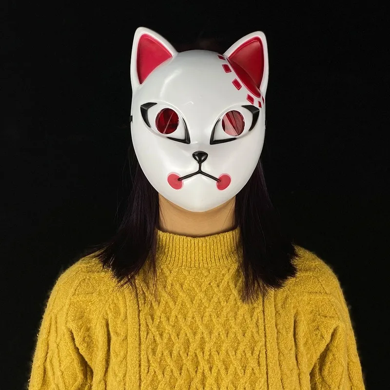 Японские Аниме маски для косплея маска на Хэллоуин рассекающий демонов киметсу no