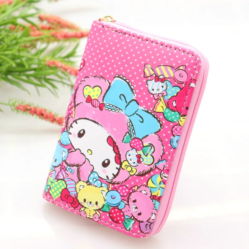 Sanrio кошелек из искусственной кожи Hello Kitty для мальчиков и девочек мультяшный