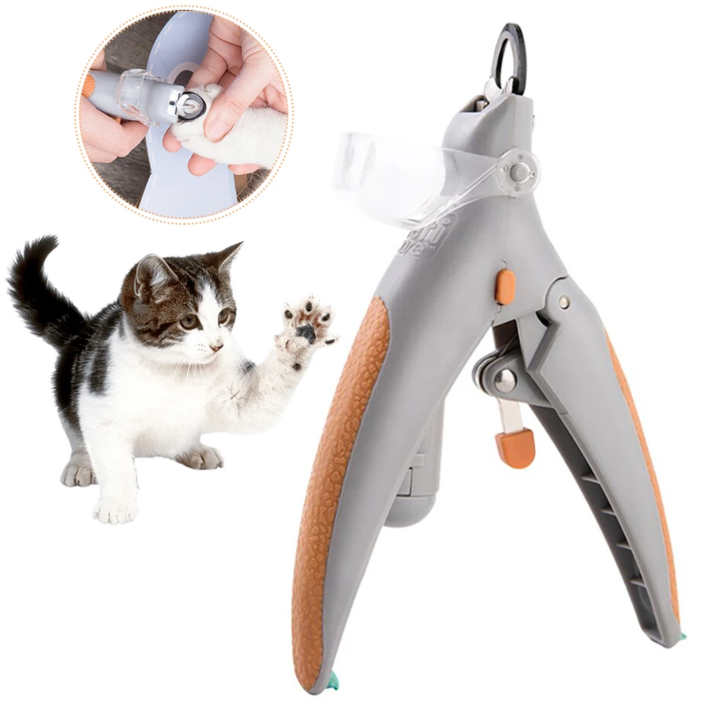 

Professional Pet Nail Clipper Can Enlarge LED Luminous Pet Dog Cat Nail Toe Claw Clippers Scissor Portable Pets Grooming Supplie
