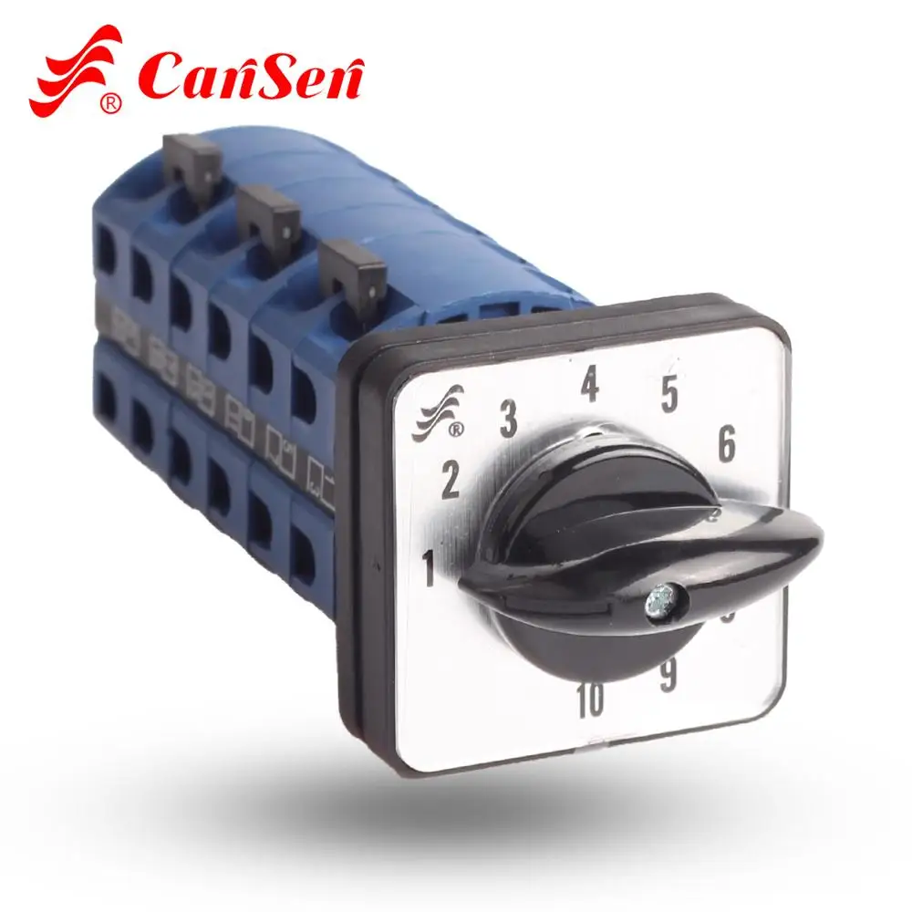 

CANSEN LW26-25 AC 440V Ui 660V 25A Cam Switch For Welding Machine 10 Position Fig.3 (CE,CCC,TUV,RoHS)