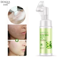 aloe vera 92 foam facial cleanser shrink pores oil control moisturizing acne blackhead removal hydration cleansing skin care