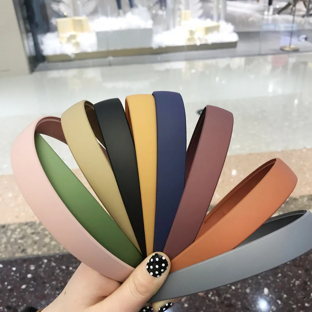 

Women elegant solid knot women hairbands girl's headbands ins wide lady's headwear hair accessories