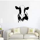 Наклейки на стену с изображением головы коровы и фермы для спальни, гостиной, пасторальные украшения, виниловые настенные наклейки ph613