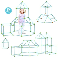 new kids construction toys fort building kit castles tunnels tent kits toys diy 3d play house outdoor sports games toys for kids