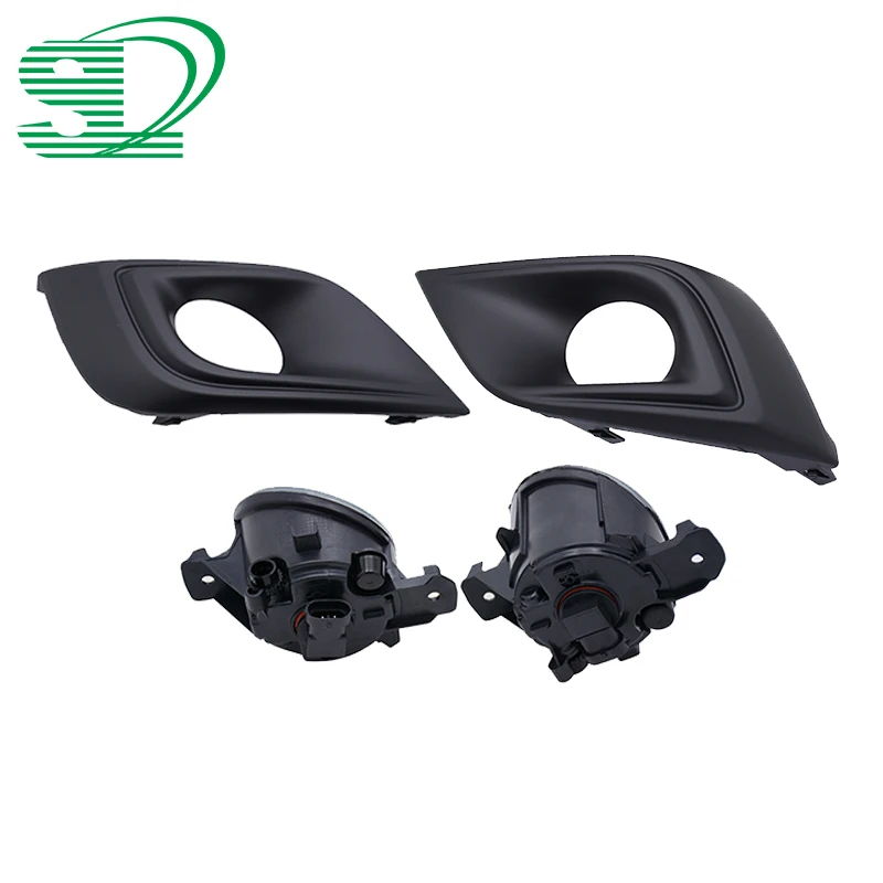 1 комплект прозрачные линзы бампер автомобиля туман светильник с лампой ободок