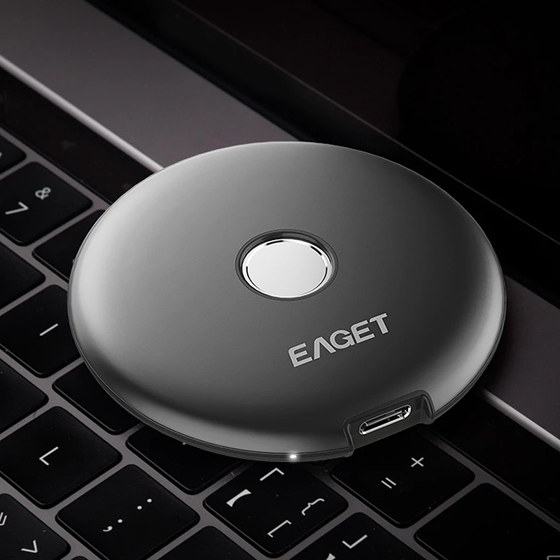 

EAGET FM1 Fingerprint Encrypted Mobile SSD, 1TB Memory Type-C3.1 Interface High-Speed Transmission Mobile Hard Disk