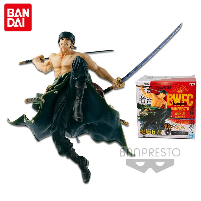 

Bandai One Piece Anime Figure BWFC The Top War 1 Roronoa Zoro Genuine Model Collection Ornaments Surrounding Children Toys