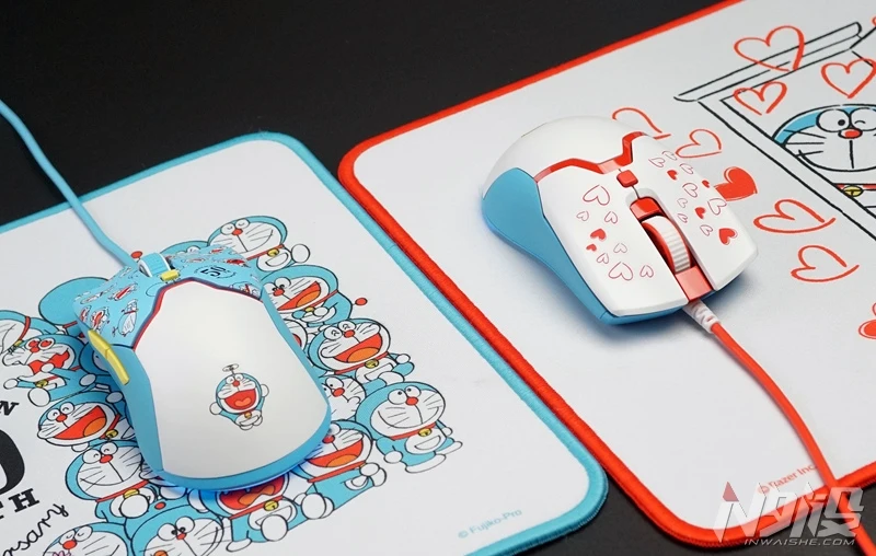 Проводная игровая клавиатура Razer Doraemon набор ковриков для мыши и с эффектом чёрной