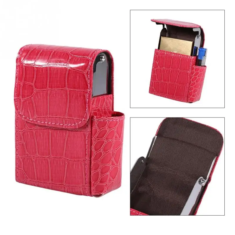Cigarette Case Soft PU Leather Tobacco Pouch Lighter Holder Name Card Storage Container New Jewelry ID Bag | Украшения и