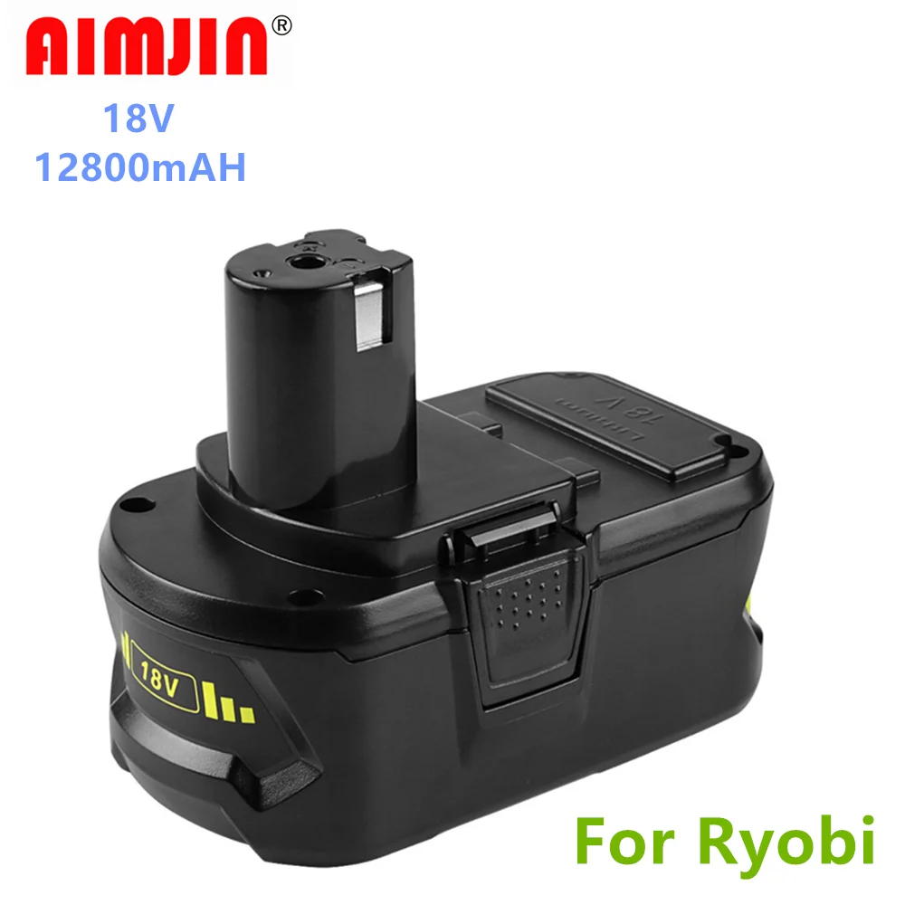 

18V 12800mAh Li-Ion High Capacity Battery for Ryobi P108 RB18L40 Rechargeable Battery Pack Power Tool Battery Ryobi ONE