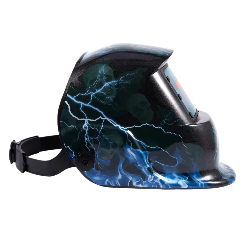Welding mask helmet Solar energy automatic (solar use for refill) Facial protection accessories Blue flash | Инструменты