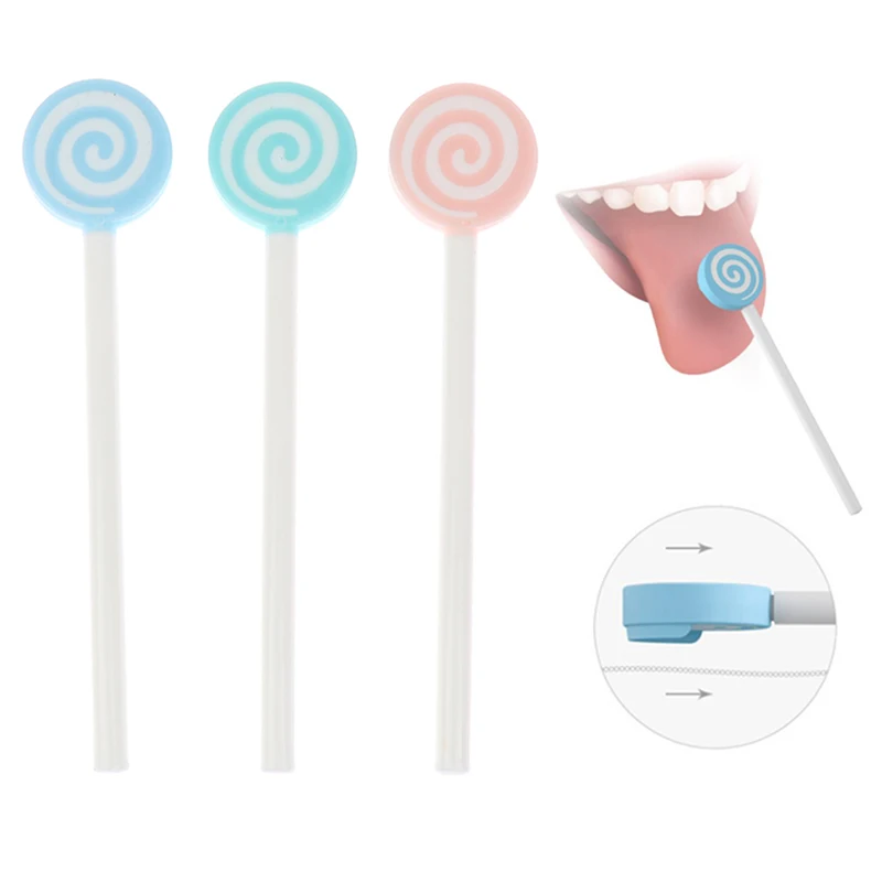 

Щетка для чистки детского языка Lollipop, скребок для языка, очиститель, уход за ребенком для малышей, детей ясельного возраста, подарок на Рожде...