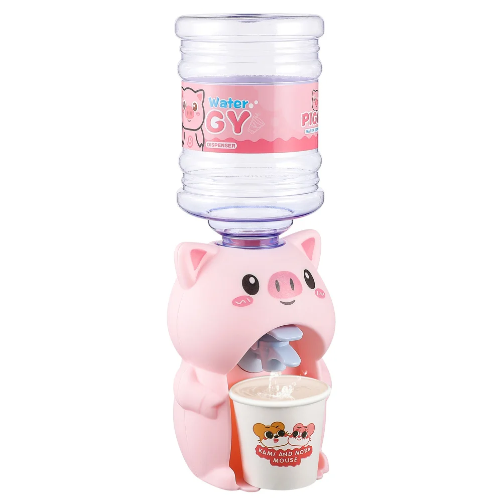 

KESYOO Mini Pig-Shaped Water Dispenser Children Drinking Fountain Portable Creative Kids Water Dispenser