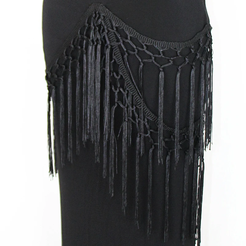 

Backless Latin Dance Dress Women Samba Rumba Ballroom Practice Wear Sexy Tango Salsa Cha Cha Performance Black Dresses DC4659