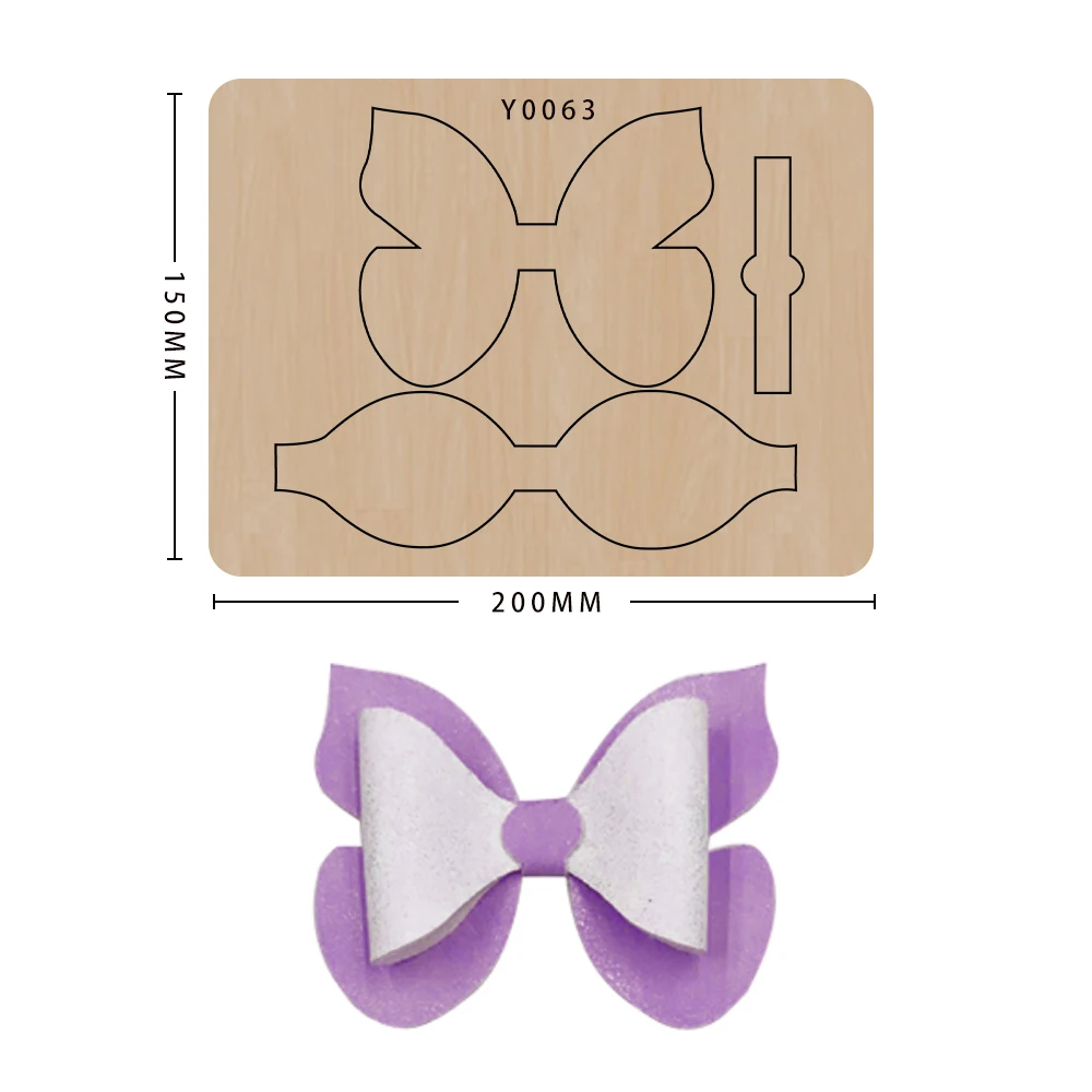 

Bow Scrpbook Beautiful Girl Bowknot Metal Cutting Dies Stamping Wood Die Cutting Suprise Creation Suitable For Big Shot Machines