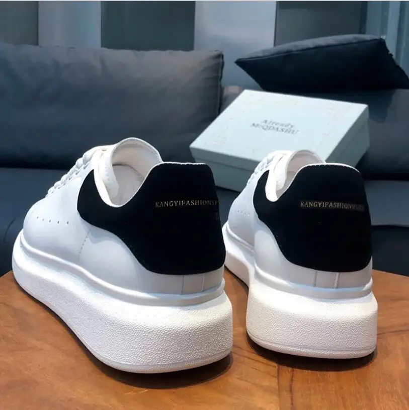 

Spring New Fashion Shoes Men's Shoes White Breathable Men's Board Shoes Net Red Same Small White Shoes Couple Leisure Sports