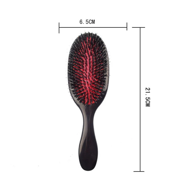 

1Pc Beauty Hair Scalp Massage Hairbrush Comb Oval Anti-static Paddle Comb With Plasti Handle Bristle Nylon Hair Brush