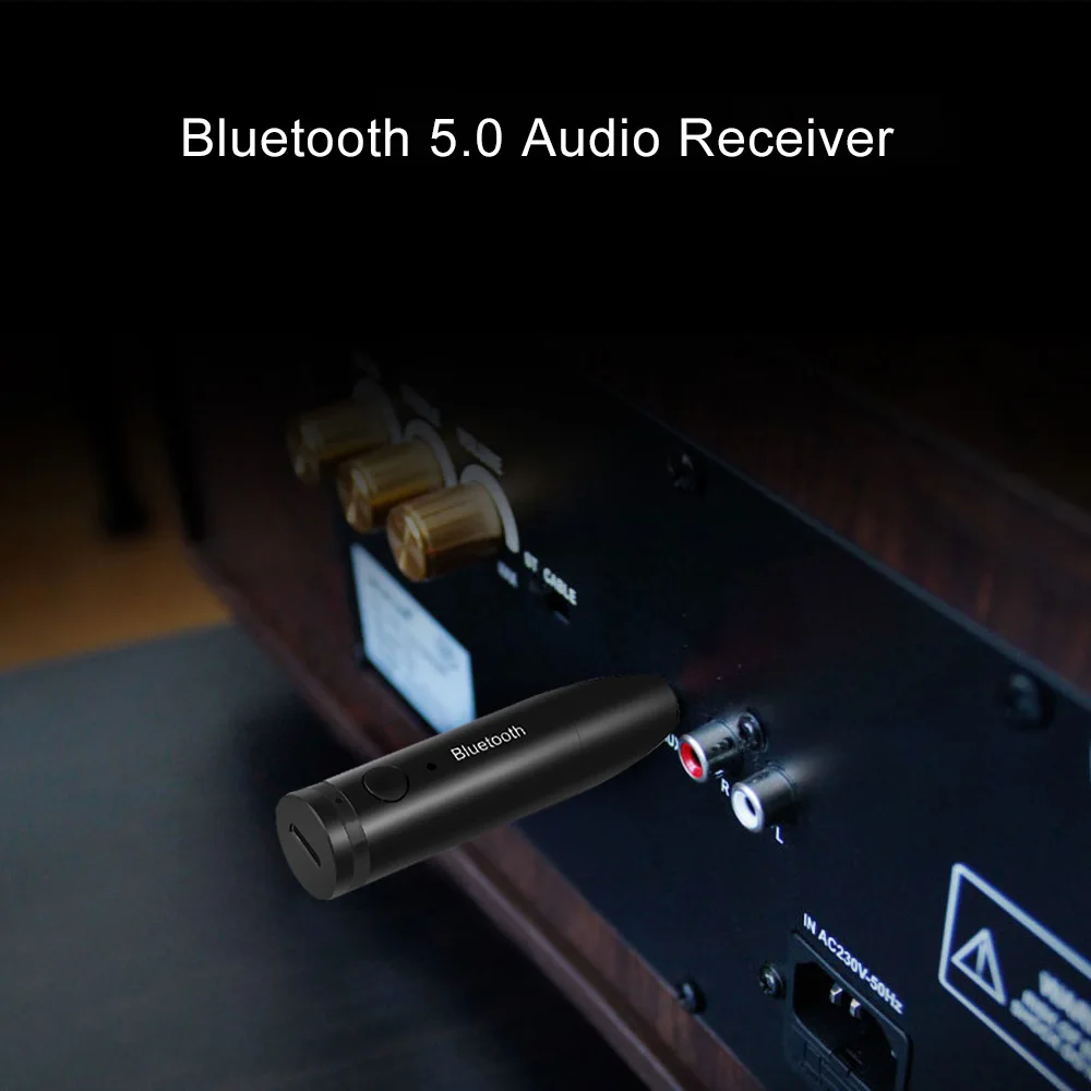 Автомобильный музыкальный ресивер Kebidumei Bluetooth 5 0 в AUX 3 мм аудио для звонков