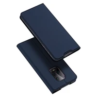for redmi 10x pro 5g case dux ducis magnetic stand flip pu wallet leather case for xiaomi redmi 10x 5g pro cover with card slot