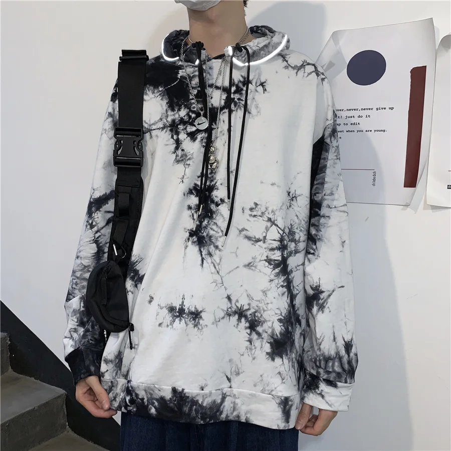 

crop tops Women autumn Korean ins patchwork loose Hoodies oversized hipster Sweatshirts casual long sleeve pullovers Couple new