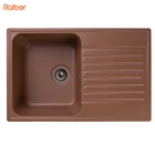 Кухонная мойка Raiber RQ144, шоколадная мойка для кухни, кухонная раковина, кварцевая мойка, раковина для кухни, мойка на кухню