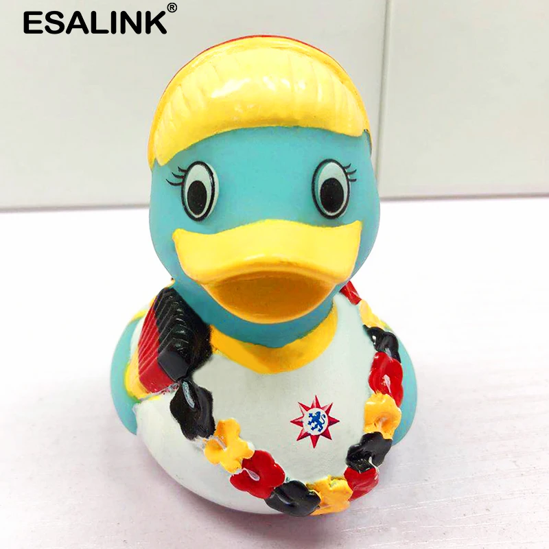 ESALINK 7 5 см детские игрушки для ванной резиновая утка гирлянда девочка Детская