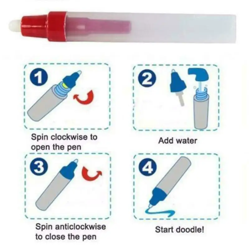 80x60 см дети добавить воду с волшебным стило перьевое изображение воды игровой