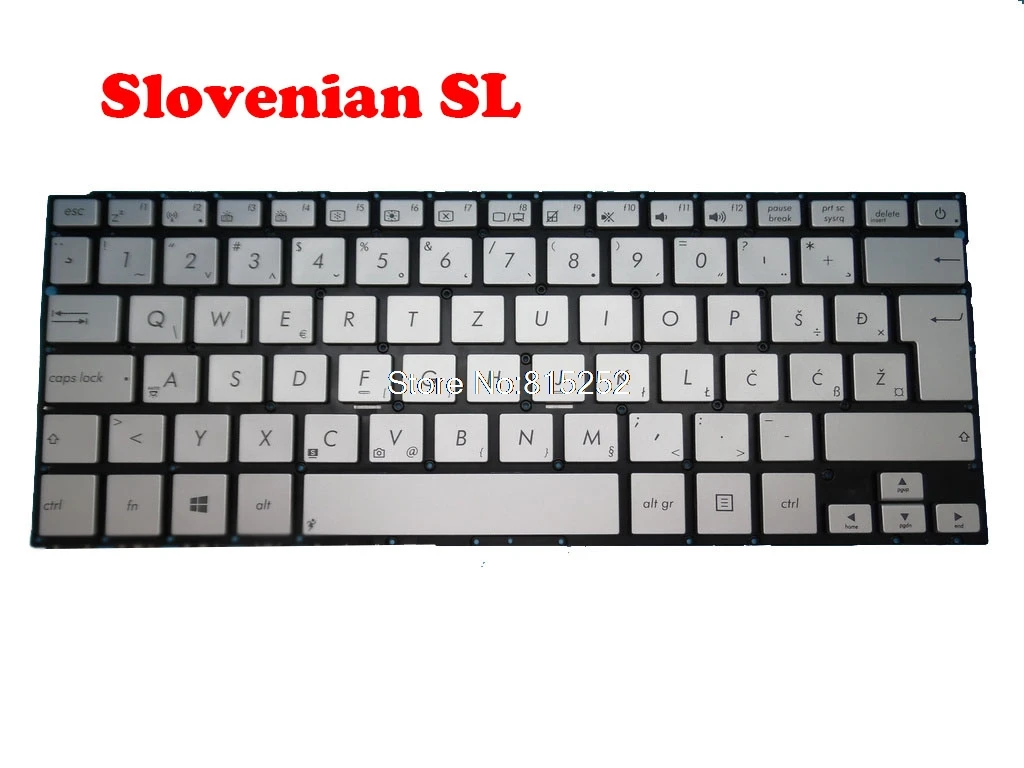 Клавиатура для ноутбука ASUS UX301 UX301L UX301LA Silver 0KNB0-362BCZ00 0KNB0-362BJP00 CZ/SP/SL/JP | Компьютеры и