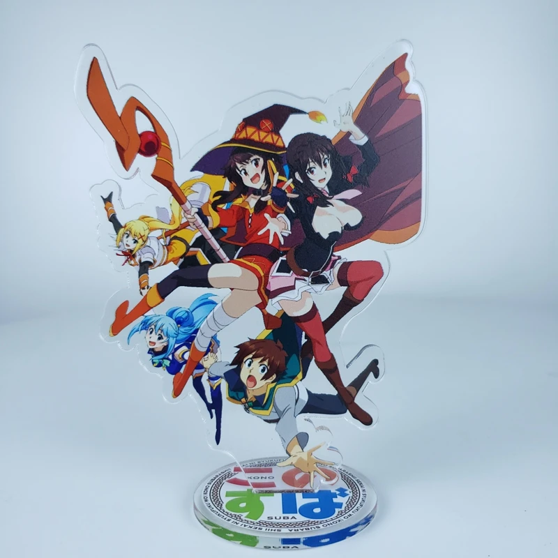Аниме KonoSuba: Благословение бога на этот прекрасный мир! Мегумин Аква Даркнесс косплей акриловая стойка фигурная модель декоративный подарок на Рождество.