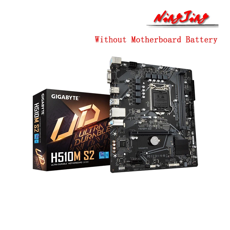 GIGABYTE GA H510M S2 (rev. 1 0) Материнская плата mATX Intel h510 DDR4 M.2 HDMI USB 3 2 Gen 64G с поддержкой 10 11 gen LGA