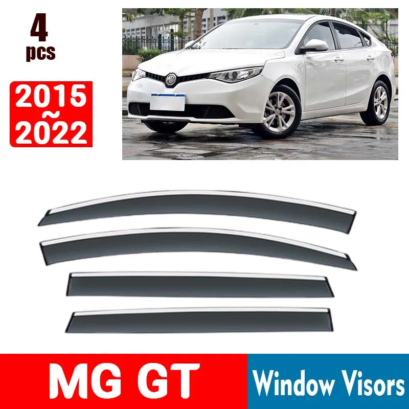 FOR MG GT MGGT 2015-2022 Window Visors Rain Guard Windows Rain Cover Deflector Awning Shield Vent Guard Shade Cover Trim