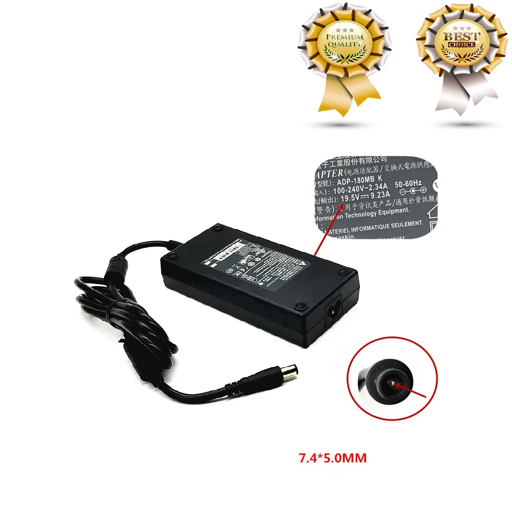 Оригинальный адаптер питания 19 5 в 9.23A 180 Вт для зарядного устройства MSI GL63 GE63VR GE75