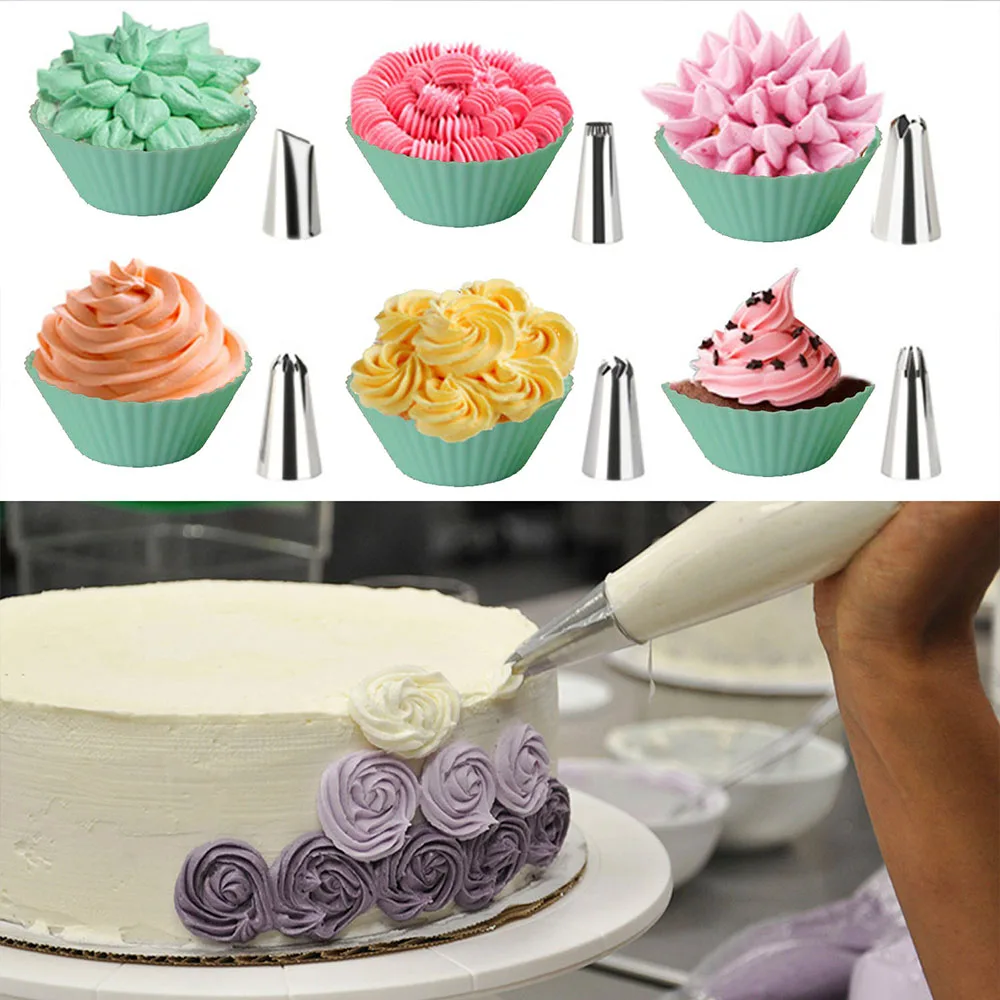 

Bakeware Set Nonstick Baking Sets Cake Decorating Tools Mold for Baking Kitchen Pastry Mat Bakery Accessories 60pcs