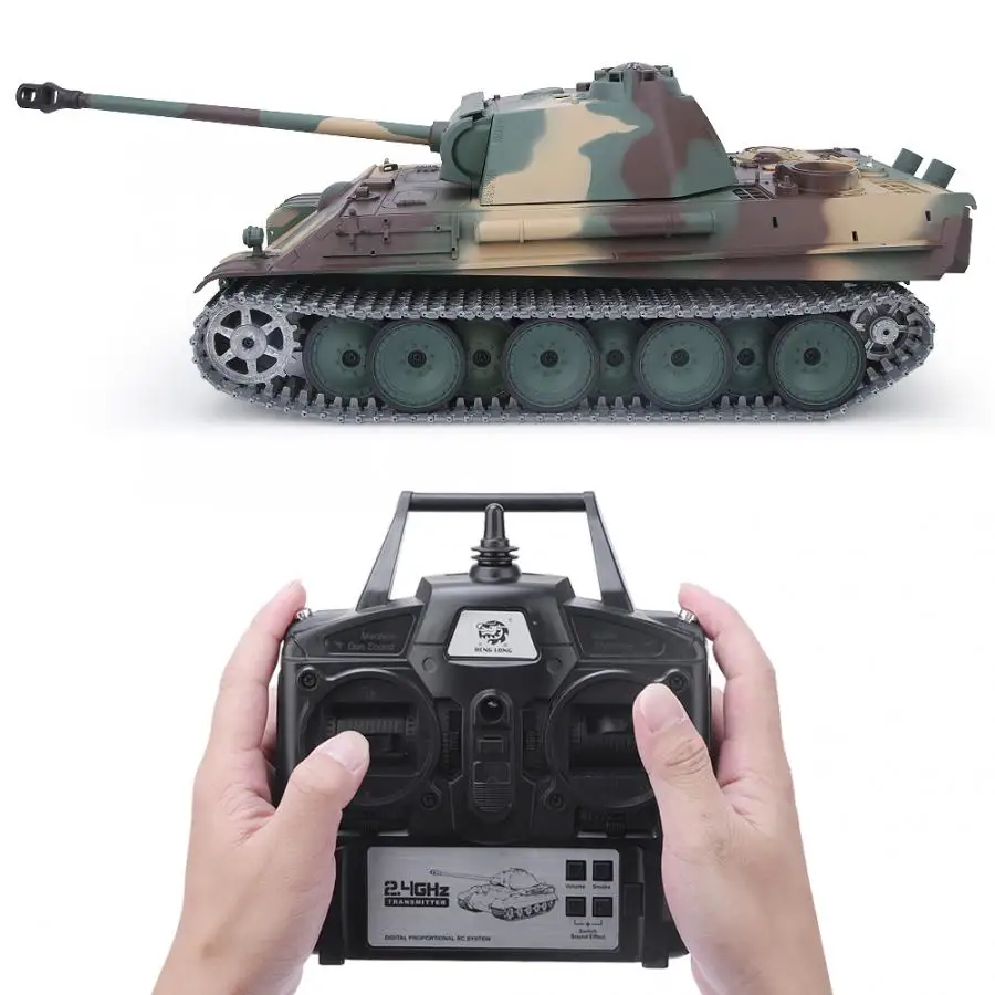 Henglong 3879 1 RC модель танк камуфляж перезаряжаемый 1:16 сверхмощный пульт