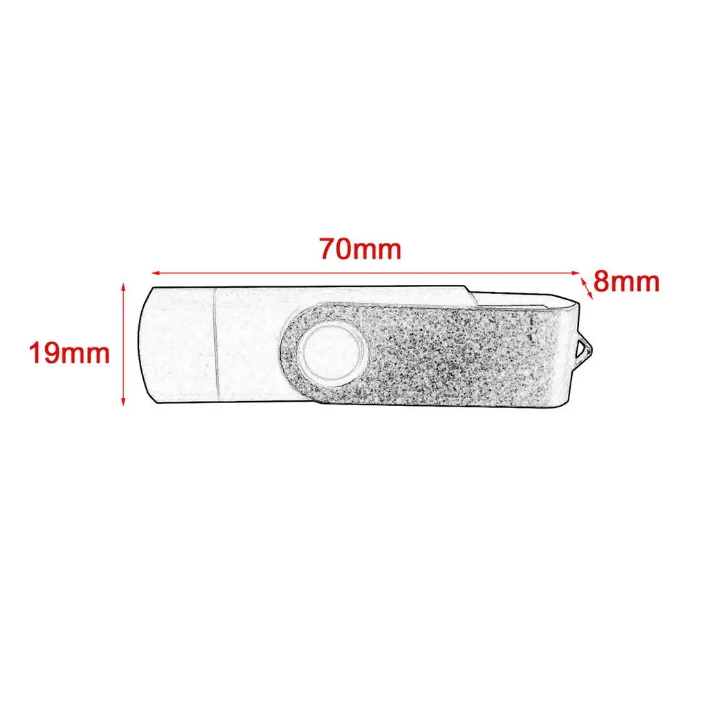 Маленького размера USB флеш-накопитель Флешка Алюминий сплава ручка на флэшке