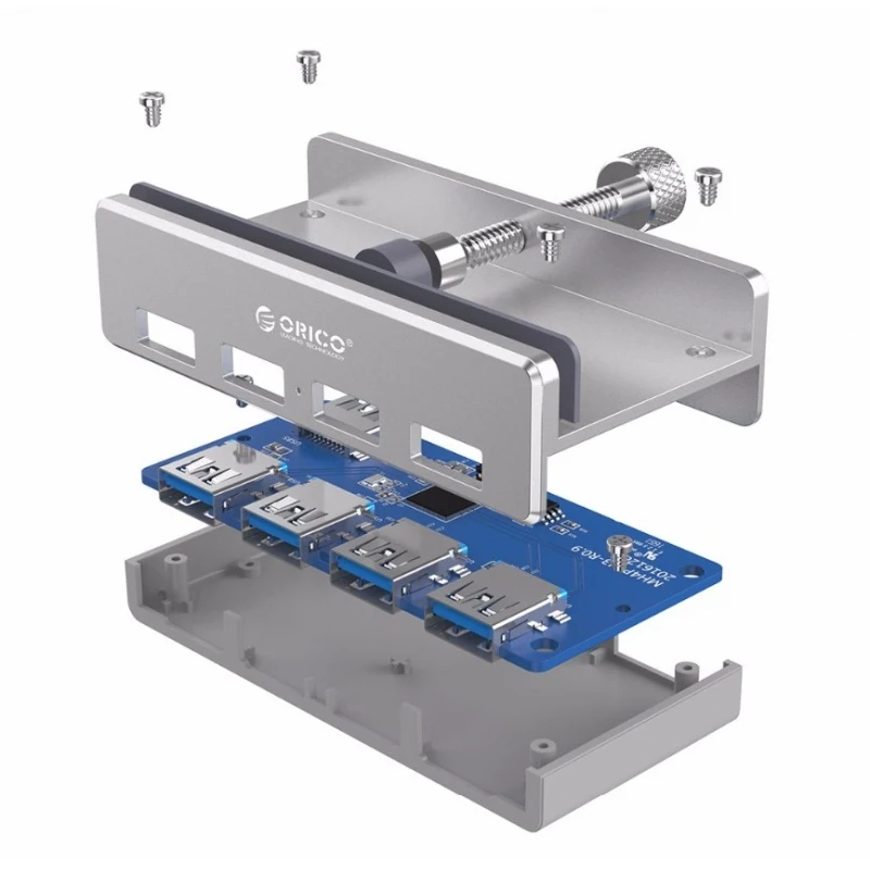 USB-концентратор Orico-MH4PU серебристый USB 3.0 Type-A х 4 |