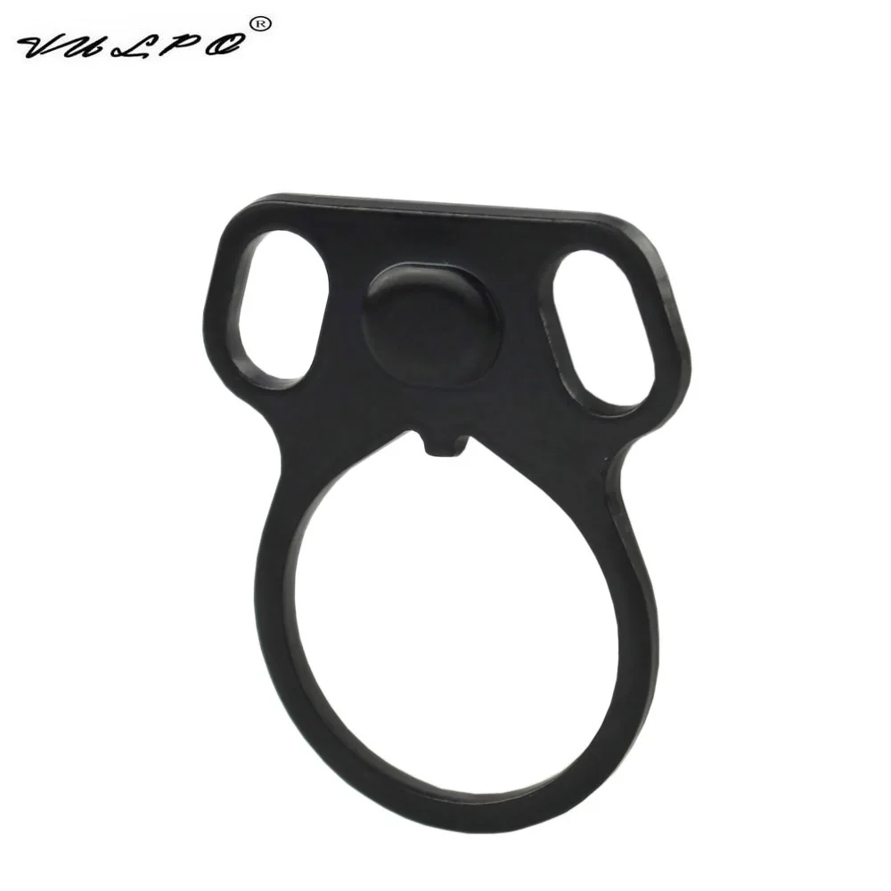 

VULPO Tactical Sling Adapter End Plate Sling Adapter Dual Loop Ambidextrous Sling Mount for Airsoft GBB Stock Buffer Tube